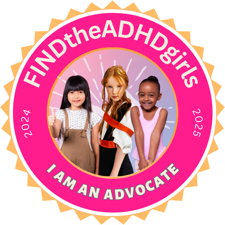 advocate donation badge for find the ADHD girls